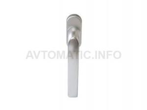 Ручка оконная Roto Samba 37 мм , с логотипом Roto + 2 винта М5х45 серебро