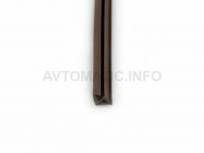 Уплотнитель для деревянных евроокон DEVENTER на наплав створки, ширина паза 3 мм, ТЭП, темно-коричневый RAL 8014