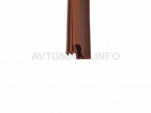 Уплотнитель контурный для межкомнатных дверей DEVENTER, ПВХ, коричневый RAL 8002