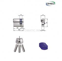 Цилиндровый механизм односторонний ключ 30х10 Omec OM2121/04BH